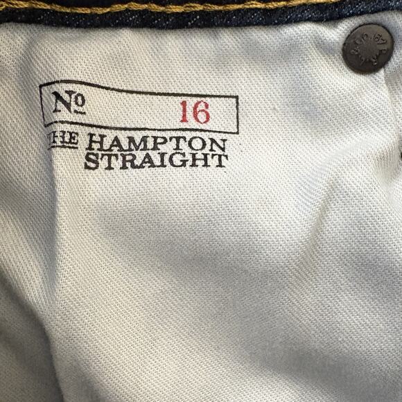 NWT Polo Ralph Lauren Hampton Straight Boy’s Jeans Size 16 Dark Blue Denim - Picture 10 of 14